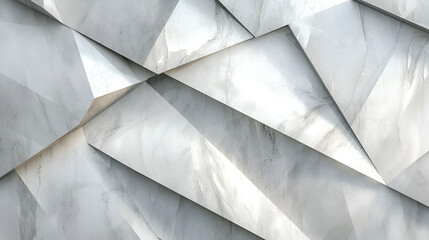 Abstract geometric pattern of light gray marble-like material.  Modern and clean design.
