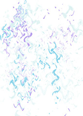 An abstract transparent psychedelic wavy liquid splatter design element overlay.
