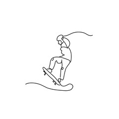 continuous line extreme sports