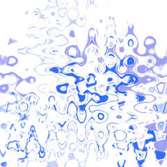 An abstract transparent psychedelic wavy liquid splatter design element overlay.