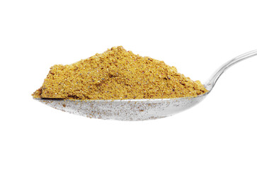 Spices closeup on the spoon 