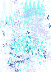 An abstract transparent psychedelic wavy liquid splatter design element overlay.