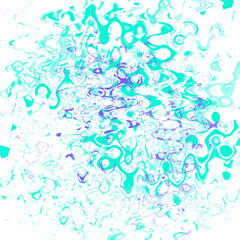 An abstract transparent psychedelic wavy liquid splatter design element overlay.