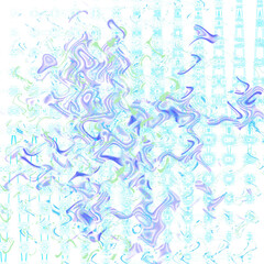 An abstract transparent psychedelic wavy liquid splatter design element overlay.