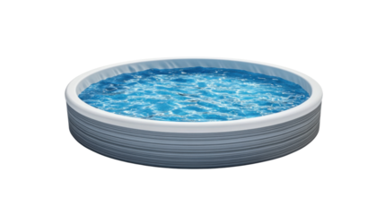 Swimming pool on transparent background