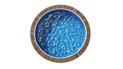 Swimming pool on transparent background