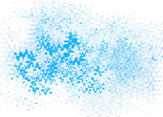 An abstract transparent psychedelic wavy liquid splatter design element overlay.