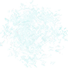 An abstract transparent psychedelic wavy liquid splatter design element overlay.