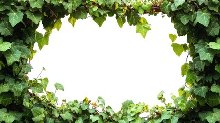 Fototapeta premium Lush Green Monstera Leaves Arranged on a Light Surface Create a Natural Border, Highlighting the Beauty of Tropical Plants in a Home Decor Setting