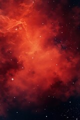 Naklejka premium red space background for poster, stars