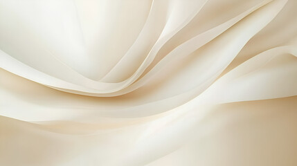 Obraz premium Abstract beige fabric texture. Smooth, flowing waves of luxurious material create elegant background.
