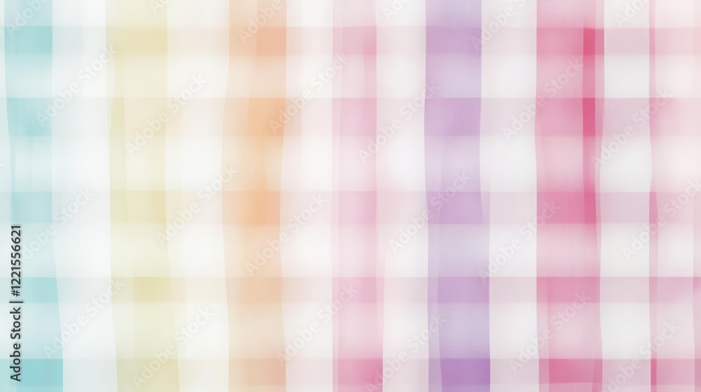 Poster this image features soft, blurred vertical waves in pastel colors, creating an abstract visual impre