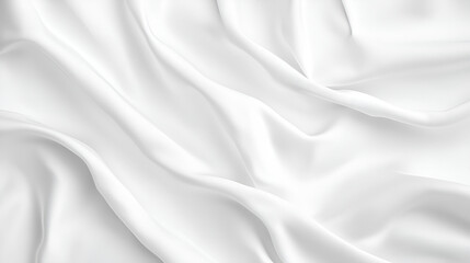 Smooth white fabric with elegant draping and soft folds.  Perfect for backgrounds or textures.