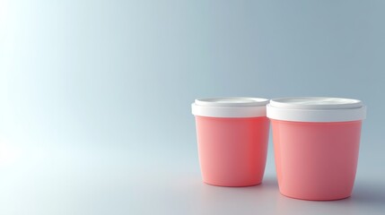 Elegant Pink Packaging Mockup for Food Products