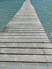 Fototapeta premium wooden pier on the sea