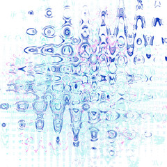 An abstract transparent psychedelic wavy liquid splatter design element overlay.