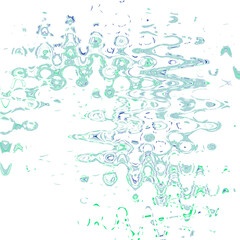 An abstract transparent psychedelic wavy liquid splatter design element overlay.