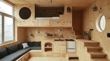 Minimalist Loft Apartment Design: A Cozy and Efficient Space