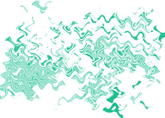 An abstract transparent psychedelic wavy liquid splatter design element overlay.