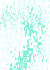 An abstract transparent psychedelic wavy liquid splatter design element overlay.