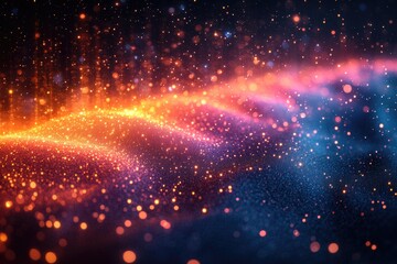 Obraz premium A blurry image of a star-studded night sky