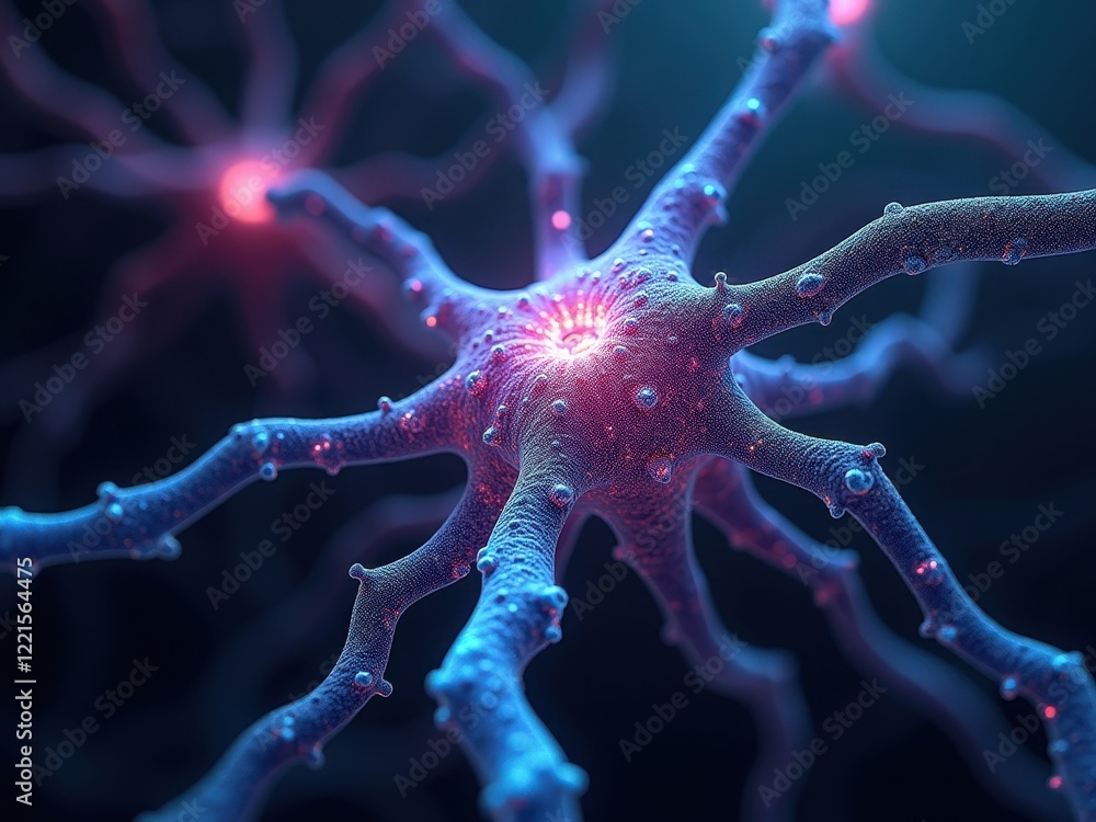 Poster exploring the complexity of neural networks through abstract visualization showcasing intricate conn