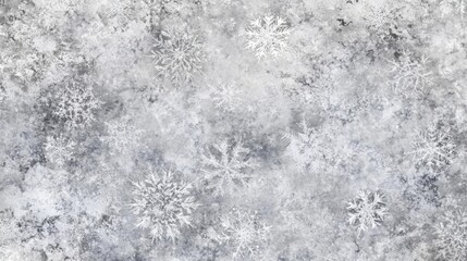 Fototapeta premium Wintery Snowflake Pattern on a Grunge Background