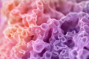 A detailed view of a cluster of purple flowers