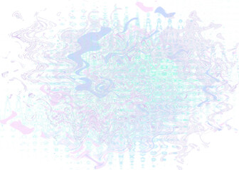 An abstract transparent psychedelic wavy liquid splatter design element overlay.