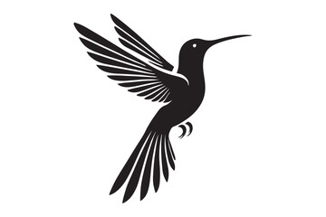 Humming bird silhouette