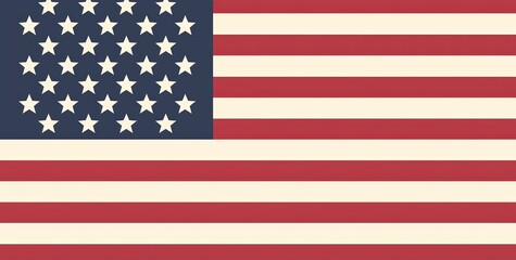 Obraz premium the American flag on a navy blue background