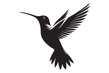 Humming bird silhouette