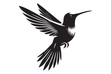 Humming bird silhouette