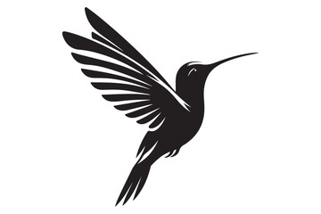 Humming bird silhouette