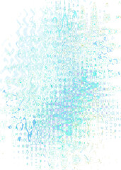 An abstract transparent psychedelic wavy liquid splatter design element overlay.