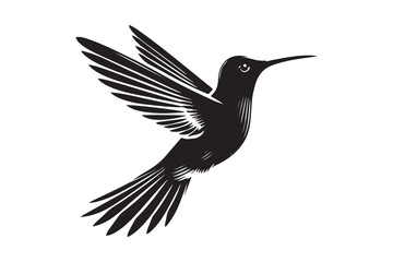 Humming bird silhouette