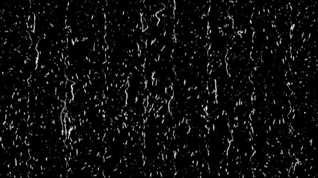Rain drops, water drops flowing along a window pane,  animated background or overlay, concepts, ideas, 4k, transparent background with alpha channel