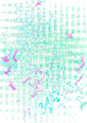 An abstract transparent psychedelic wavy liquid splatter design element overlay.