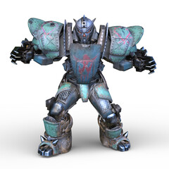 戦闘ロボット　3DCGレンダリング