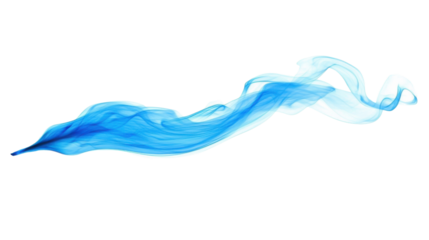 Paint blue splash on transparent background