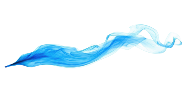 Paint blue splash on transparent background