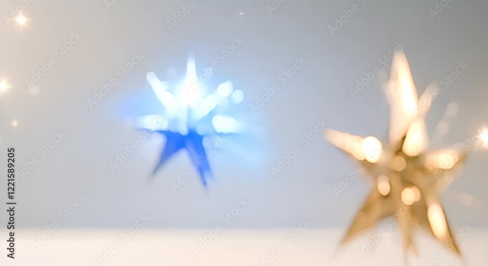 Poster stars blinking 2d object animation christmas eve twinkle lights flat cartoon video transparent alpha
