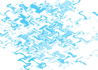 An abstract transparent psychedelic wavy liquid splatter design element overlay.