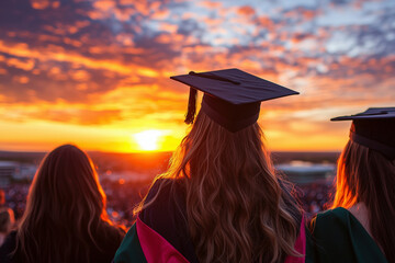 Sunset Graduation: Celebrating Academic Success and the Bright Future Ahead