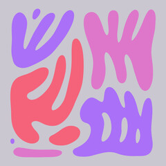 Obraz premium Abstract elements on a grey background