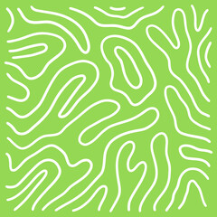 Abstract lines on a green background