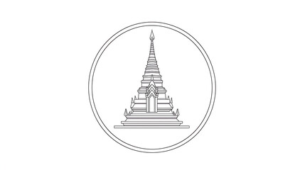 A white background with a large building in the center. generated using AI