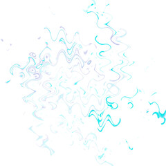 An abstract transparent psychedelic wavy liquid splatter design element overlay.
