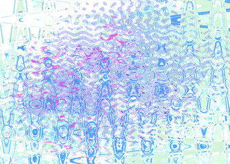 An abstract transparent psychedelic wavy liquid splatter design element overlay.