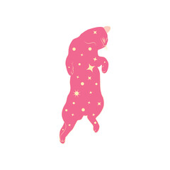 Mystical cats in boho style, silhouette collection. Esotericism and mysticism, occultism. Cartoon flat vector illustrations, isolated